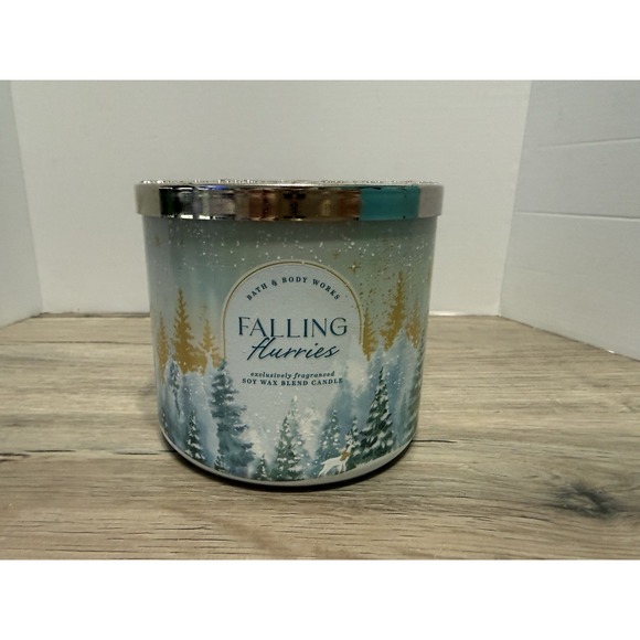 Bath & Body Works Other - Bath & Body Works Falling Flurries 14.5 Oz 3 Wick Candle NEW